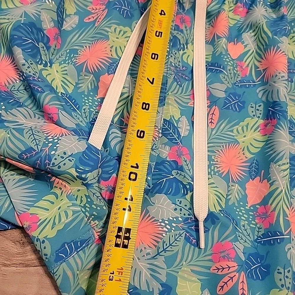 Chubbies Swim Trunks Mens XXL Wild Tropics‎ AOP Hawaiian Drawstring